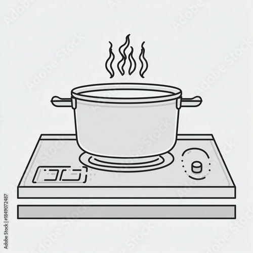 illustration of a kitchen stove