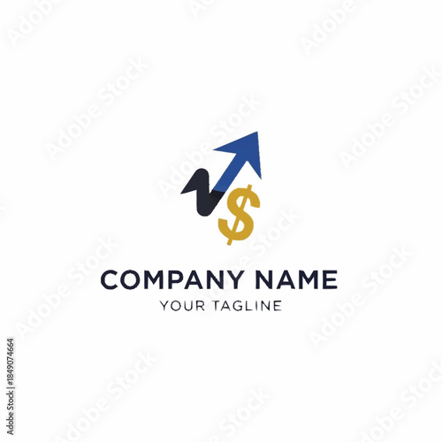 Financial Growth and Investment Success Logo Design.