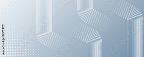 Digital futuristic technology concept. Digital blue abstract background with pattern. Geometric stripe line art design for poster, brochure, cover, banner, website, header