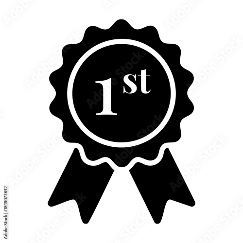 1st Place Trophy Icon – Winner Award Symbol, 1st Place Trophy Icons, 1st prize, 1st prize