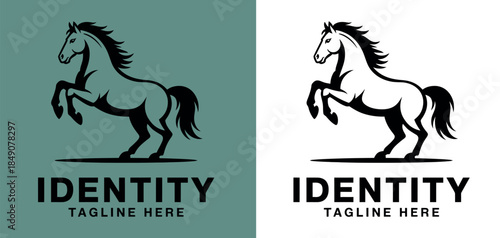 Dynamic Horse Logo Design Templates