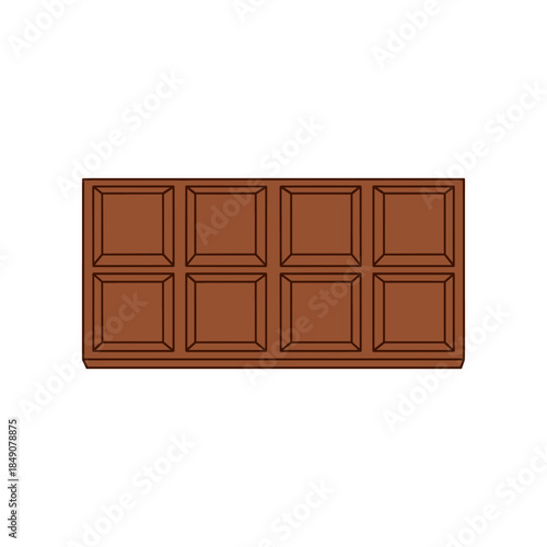 Delicious Milk Chocolate Bar with Square Sections.