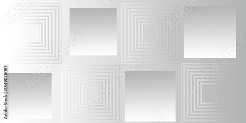 Abstract background  White geometric overlap layer on bright space with lines effect decoration. Modern graphic design element squares