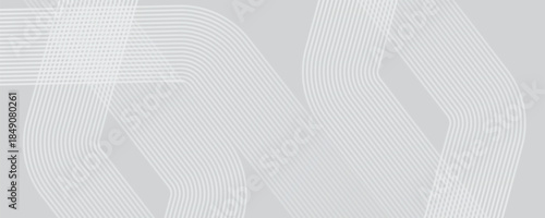 Abstract grey background with hexagons. Modern medical or health care scientific. Geometric stripe line art design for poster, brochure, cover, banner, header, website, presentation template