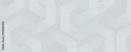 Abstract grey background with hexagons. Modern medical or health care scientific. Geometric stripe line art design for poster, brochure, cover, banner, header, website, presentation