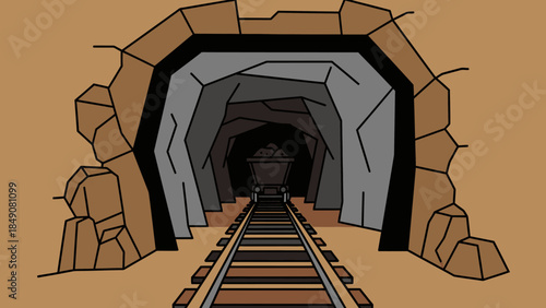 An ancient stone archway forms a medieval entrance to an underground tunnel in a historic European city, blending old palace ruins with an underground passage