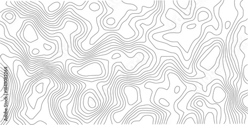 Abstract Topographic background. Geographic line map. Wavy pattern design. Paper texture imitation of a geographical map shades. Vector illustration.	