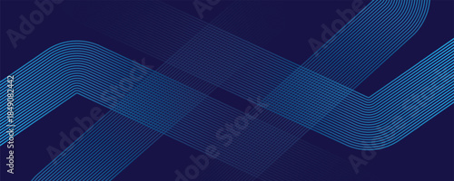 Abstract blue background with hexagons. Modern medical or health care scientific. Geometric stripe line art design for poster, brochure, cover, banner, header, website, presentation