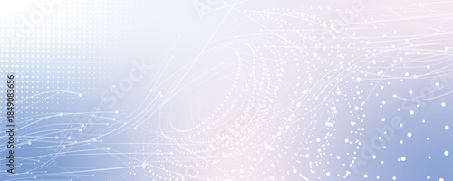 Abstract tech network connection. Digital background and big data technology. white background with plexus lines. Geometric background