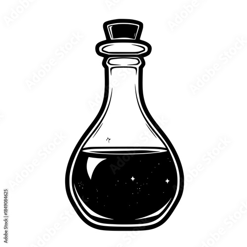Enchanted Alchemist's Elixir | Clean, isolated vector art for creative projects.