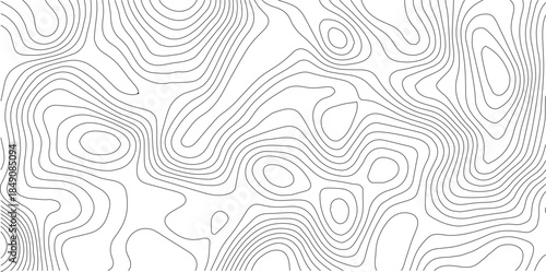 Abstract Topographic background. Geographic line map. Wavy pattern design. Paper texture imitation of a geographical map shades. Vector illustration.	
