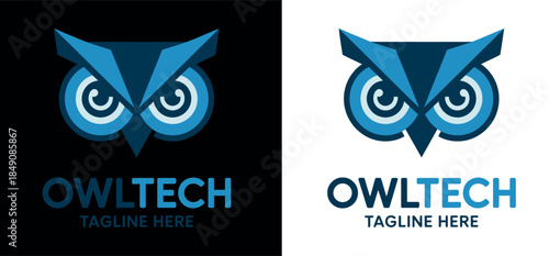 Blue Owl Tech Logo Design