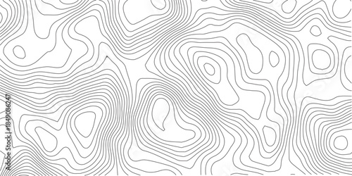 Abstract Topographic background. Geographic line map. Wavy pattern design. Paper texture imitation of a geographical map shades. Vector illustration.	