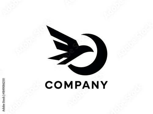 Modern Bird Logo Design for Company Brand Identity and Symbol