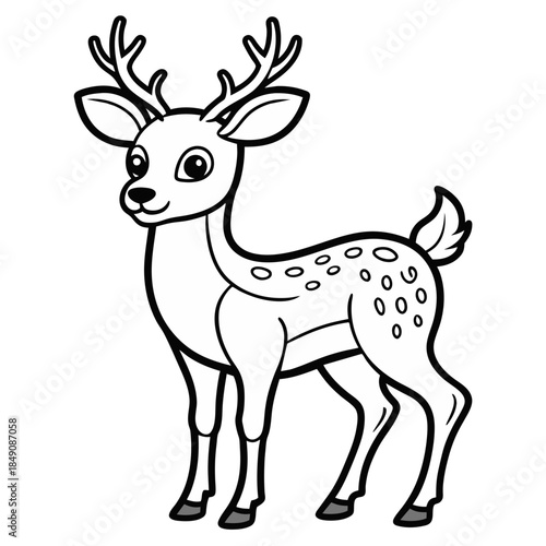 good quality deer line art vector free and premium.ai