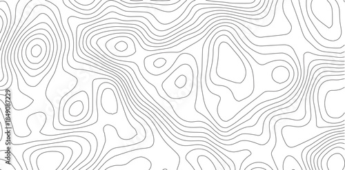 Abstract Topographic background. Geographic line map. Wavy pattern design. Paper texture imitation of a geographical map shades. Vector illustration.	