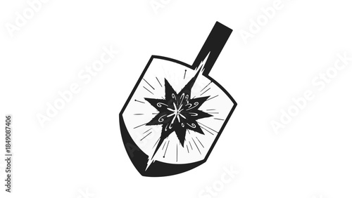 Shield with sword breaking through, symbolizing protection and strength, vector illustration for business security concept