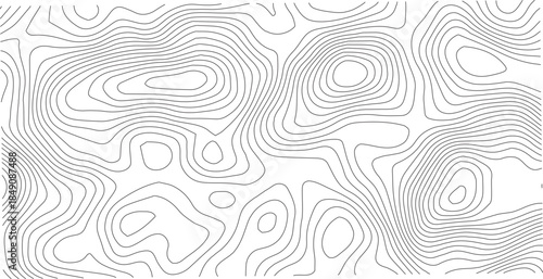 Abstract Topographic background. Geographic line map. Wavy pattern design. Paper texture imitation of a geographical map shades. Vector illustration.	