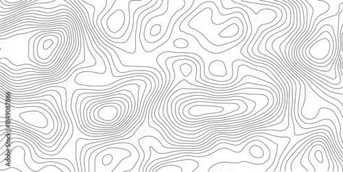 Abstract Topographic background. Geographic line map. Wavy pattern design. Paper texture imitation of a geographical map shades. Vector illustration.	