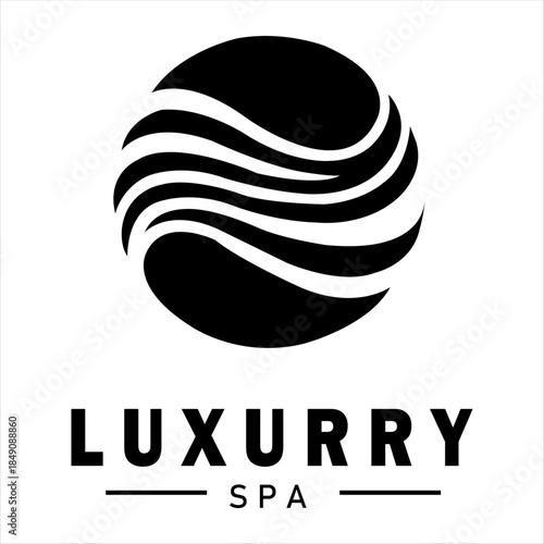 Minimal, soothing spa logo representing relaxation, beauty, and wellness. Ideal for massage centers, wellness studios, beauty salons, and premium spa brands.
