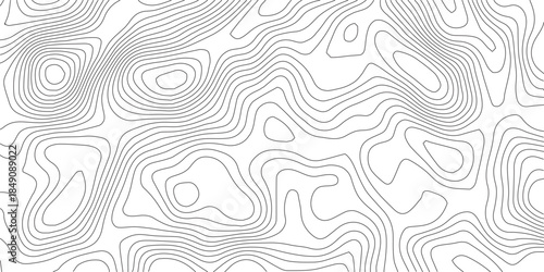 Abstract Topographic background. Geographic line map. Wavy pattern design. Paper texture imitation of a geographical map shades. Vector illustration.	