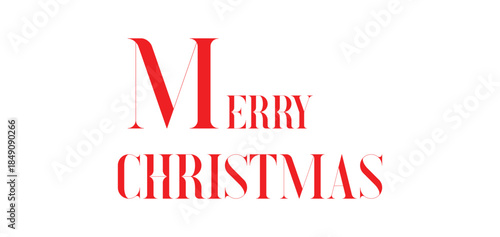 Merry Christmas Calligraphy Text vector.