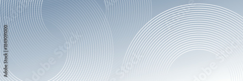 white abstract background with glowing circles. Swirl circular lines pattern. Geometric spiral. Twirl element. Modern graphic design. Futuristic technology concept.