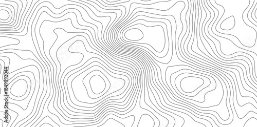 Abstract Topographic background. Geographic line map. Wavy pattern design. Paper texture imitation of a geographical map shades. Vector illustration.	