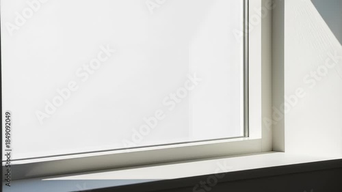 Sunlight streaming through a window creating dramatic shadows and bright light patterns