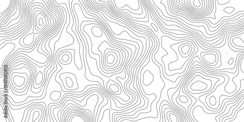 Abstract Topographic background. Geographic line map. Wavy pattern design. Paper texture imitation of a geographical map shades. Vector illustration.	
