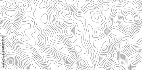 Abstract Topographic background. Geographic line map. Wavy pattern design. Paper texture imitation of a geographical map shades. Vector illustration.	