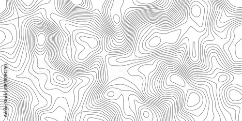 Abstract Topographic background. Geographic line map. Wavy pattern design. Paper texture imitation of a geographical map shades. Vector illustration.	