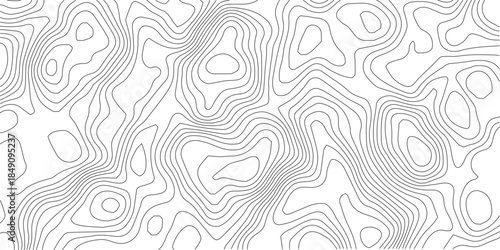 Abstract Topographic background. Geographic line map. Wavy pattern design. Paper texture imitation of a geographical map shades. Vector illustration.	
