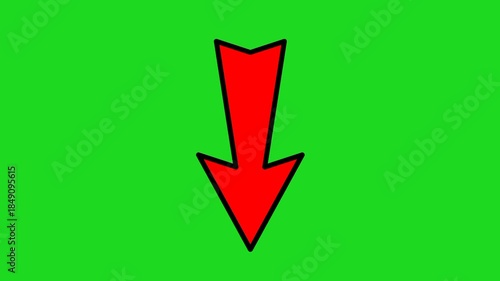 Red Arrow Motion Graphic Animation