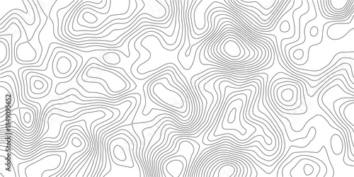 Abstract Topographic background. Geographic line map. Wavy pattern design. Paper texture imitation of a geographical map shades. Vector illustration.	