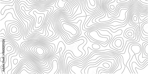 Abstract Topographic background. Geographic line map. Wavy pattern design. Paper texture imitation of a geographical map shades. Vector illustration.	