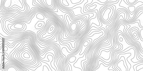 Abstract Topographic background. Geographic line map. Wavy pattern design. Paper texture imitation of a geographical map shades. Vector illustration.	