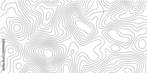 Abstract Topographic background. Geographic line map. Wavy pattern design. Paper texture imitation of a geographical map shades. Vector illustration.	