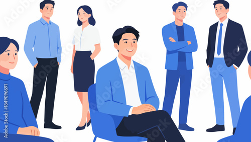 Business meeting group of people