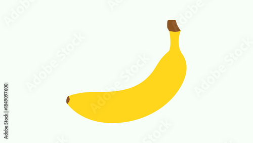 Fresh Yellow Banana on a Light Background for Health and Nutrition Content