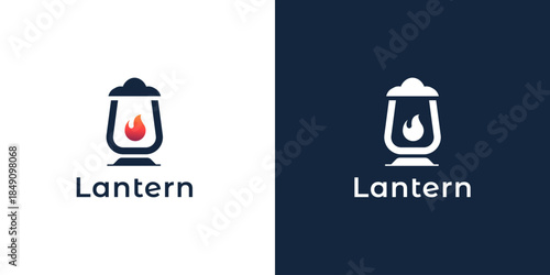 Modern Lantern Logo Design  Branding Identity Concept