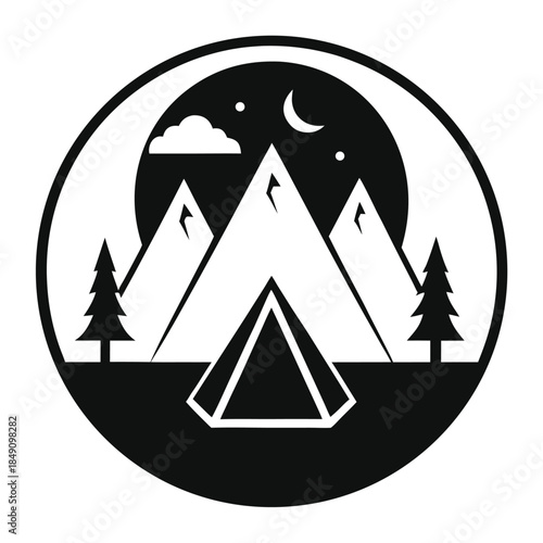 mountain icon vector illustration