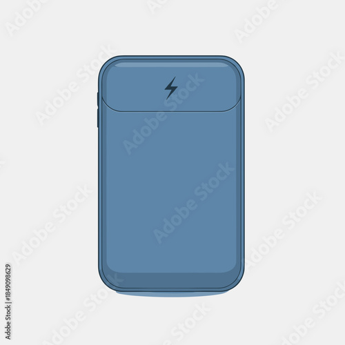 Portable Power Bank with Lightning Bolt Logo.