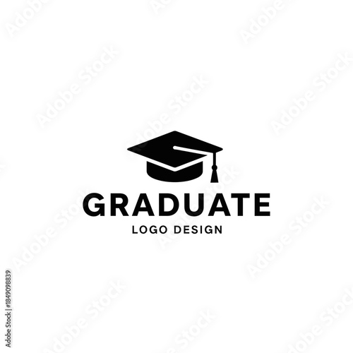 Graduate Logo Icon – Graduation Cap Education Symbol for Academic Branding & Design