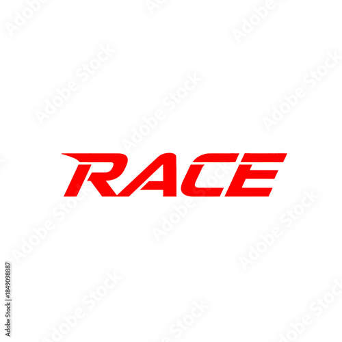 Race Text Logo Icon – Speed Motorsport Wordmark for Racing, Sports & Performance Design