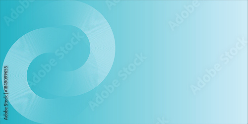 Abstract Teal Circular Swirl Background With Concentric Rings For Modern Graphic Design eps10
