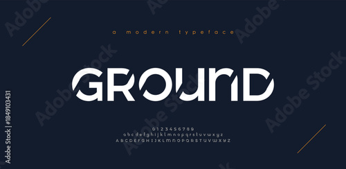 Abstract sport modern alphabet fonts. Typography technology electronic sport digital game music future creative font. vector illustration