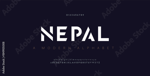 Abstract digital modern alphabet fonts. Typography technology electronic dance music future creative font. vector illustration