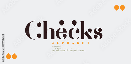 Elegant alphabet letters font. Classic Modern Serif Lettering Minimal Fashion Designs. Typography  decoration fonts for branding, wedding, invitations, logos. vector illustration