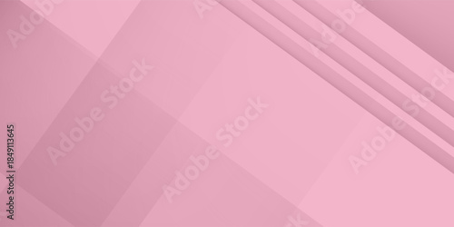 Abstract composition featuring overlapping geometric shapes in varying shades of pink, creating a layered effect with subtle gradients and soft shadows.vector.eps.10